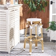 Safavieh Kipnuk Aluminum Barstool in White