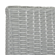 Safavieh Mojavi 4 Pc Aluminum Wicker Set in Gray / Black