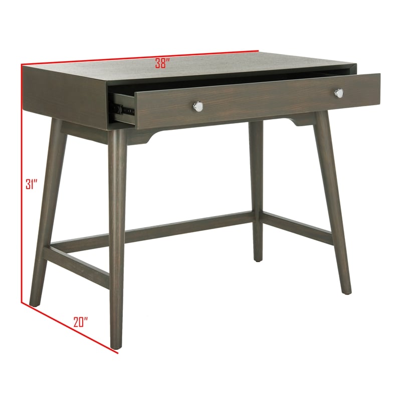 Safavieh Isadora Wood Desk in Gray