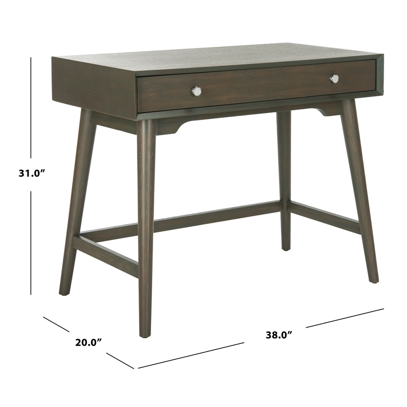 Safavieh Isadora Wood Desk in Gray