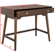 Safavieh Isadora Wood Desk in Walnut