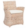 Safavieh Cabana Rattan Arm Chair in White