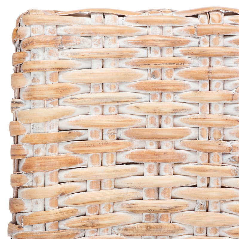 Safavieh Cabana Rattan Arm Chair in White
