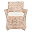 Safavieh Cabana Rattan Arm Chair in White