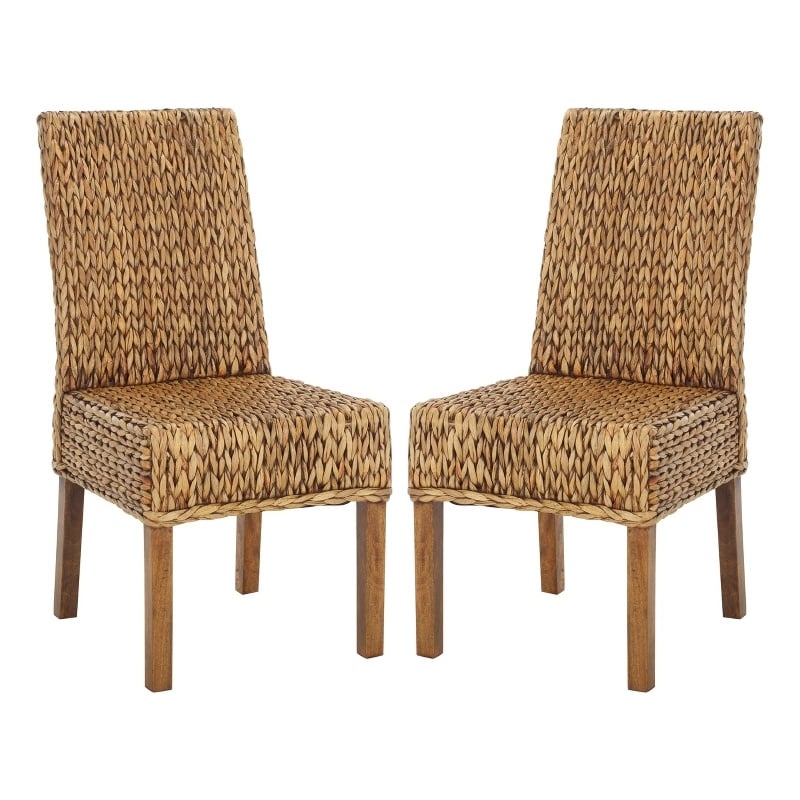 Safavieh Sanibel Wood Side Chair  in Brown / Brown