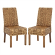 Safavieh Sanibel Wood Side Chair  in Brown / Brown