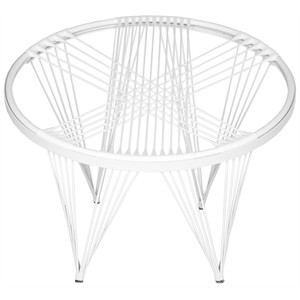 Safavieh Launchpad Iron Chair in White / White
