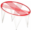 Safavieh Launchpad Iron Chair in Red / White