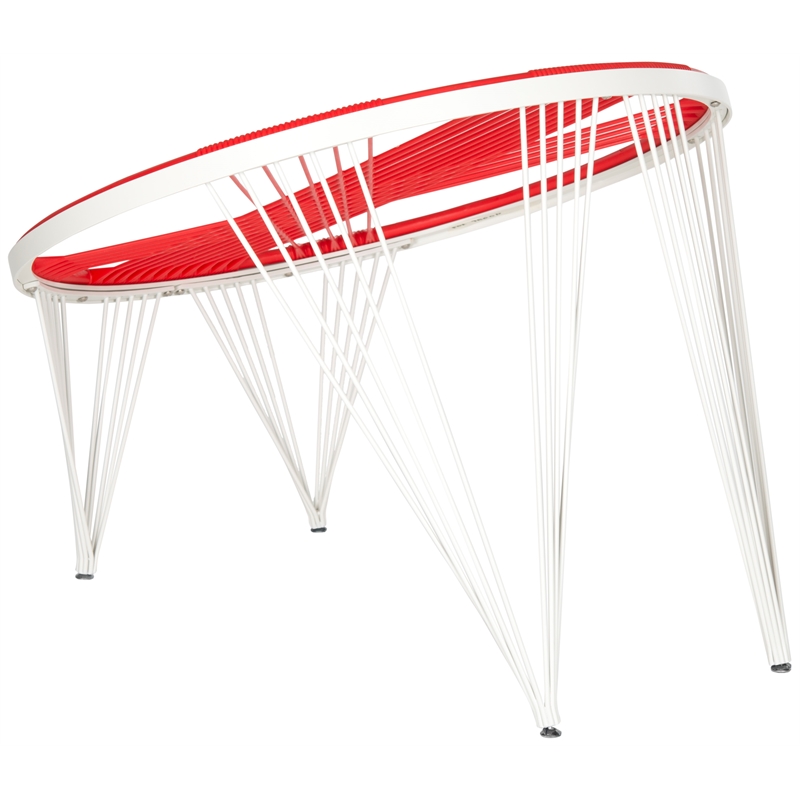 Safavieh Launchpad Iron Chair in Red / White