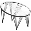 Safavieh Launchpad Iron Chair in Black / White