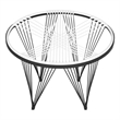 Safavieh Launchpad Iron Chair in Black / White
