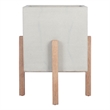 Safavieh Borsla Large Concrete Ficonstone Planter in Light Gray