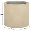 Safavieh Alia Concrete Ficonstone Planter in Beige