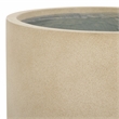 Safavieh Alia Concrete Ficonstone Planter in Beige