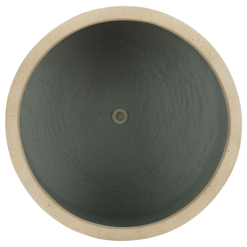 Safavieh Alia Concrete Ficonstone Planter in Beige