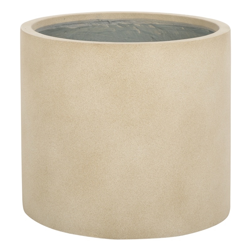 Safavieh Alia Concrete Ficonstone Planter in Beige