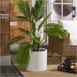 Safavieh Alia Concrete Ficonstone Planter in White