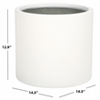 Safavieh Alia Concrete Ficonstone Planter in White