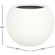 Safavieh Kenslia Concrete Ficonstone Planter in White