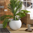 Safavieh Kenslia Large Concrete Ficonstone Planter in White
