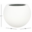 Safavieh Kenslia Large Concrete Ficonstone Planter in White