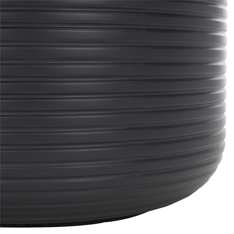 Safavieh Nardo Large Ficonstone Pot in Black