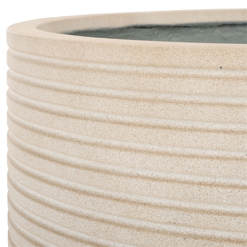 Safavieh Nardo Large Ficonstone Pot in Beige