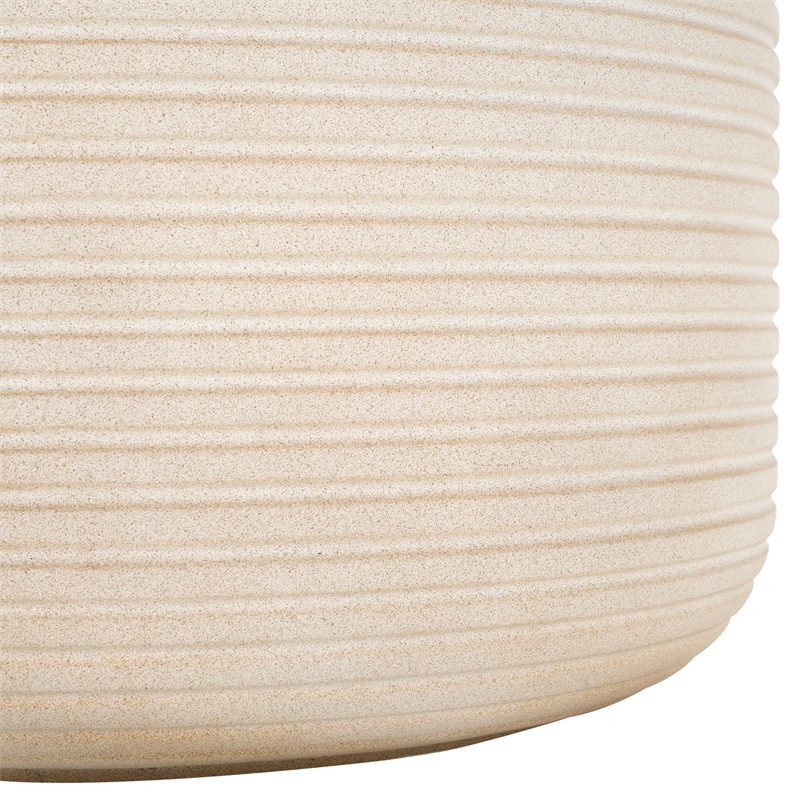 Safavieh Nardo Large Ficonstone Pot in Beige
