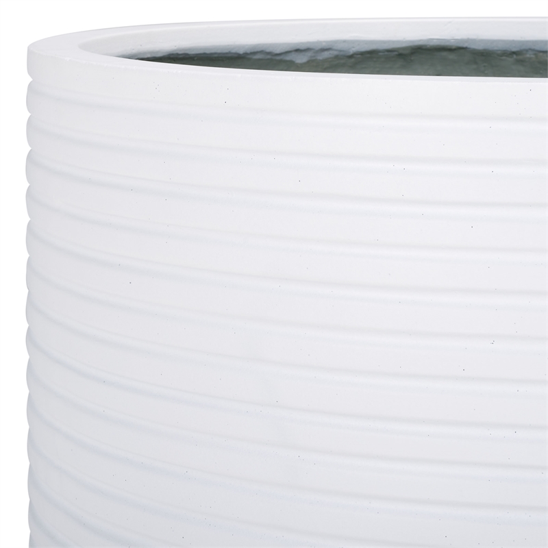 Safavieh Nardo Large Ficonstone Pot in White