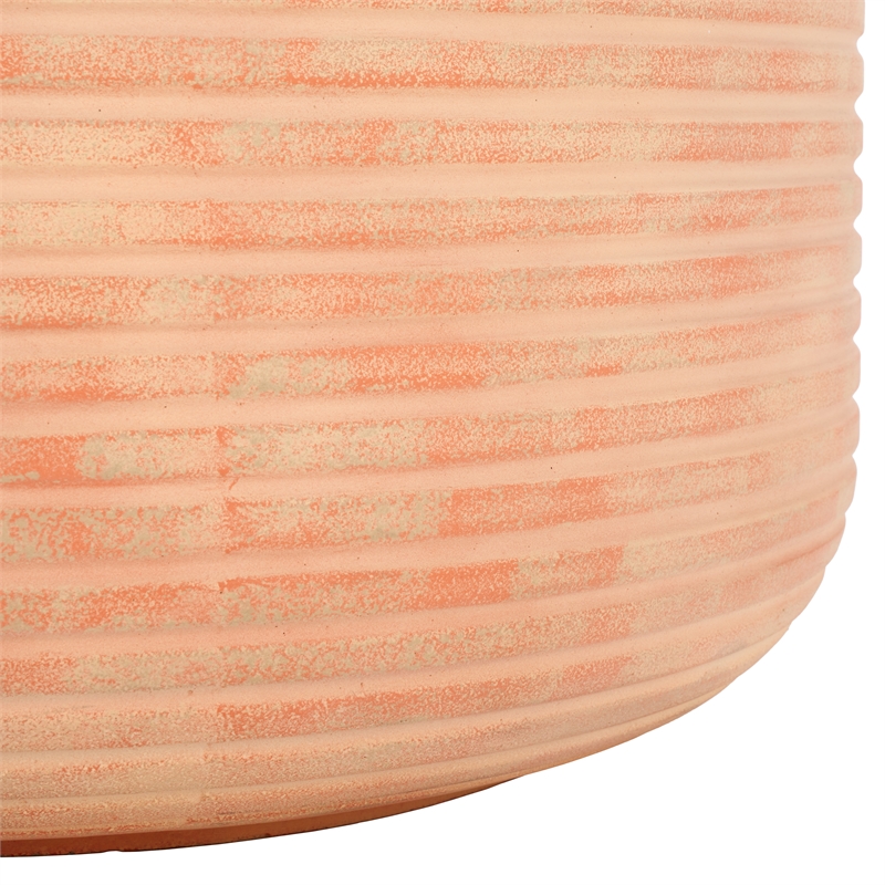 Safavieh Nardo Large Ficonstone Planter Pot in Terracotta