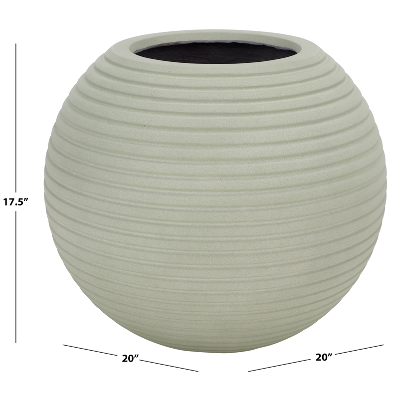 Safavieh Mora Ficonstone Planter Pot in Sage