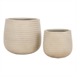 Safavieh Jasper Ficonstone Pot Set of 2 in Beige