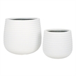 Safavieh Jasper Ficonstone Pot Set of 2 in White