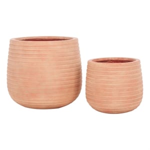 Safavieh Jasper Ficonstone Pot Set of 2 in Terracotta