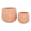 Safavieh Jasper Ficonstone Pot Set of 2 in Terracotta