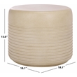 Safavieh Astrid Low Wide Side Table in Beige