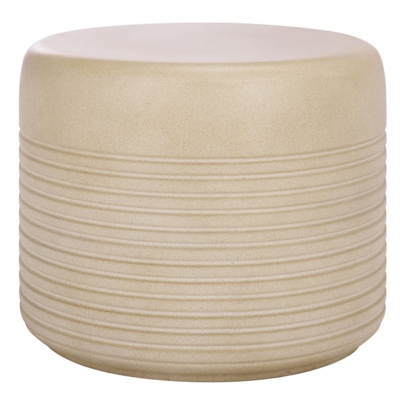 Safavieh Astrid Low Wide Side Table in Beige