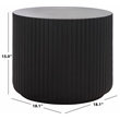 Safavieh Napa Low Wide Side Table in Black