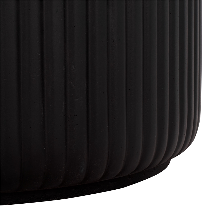 Safavieh Napa Low Wide Side Table in Black