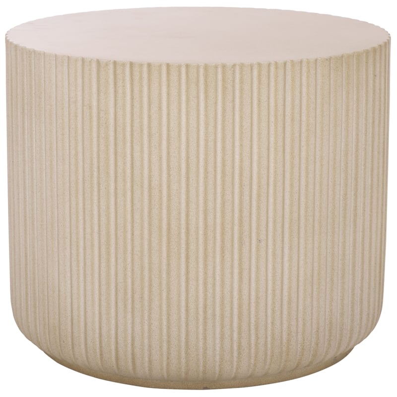 Safavieh Napa Low Wide Side Table in Beige