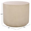 Safavieh Napa Low Wide Side Table in Beige