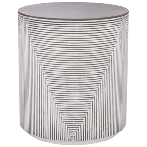 Safavieh Verona Side Table  in White / Gray
