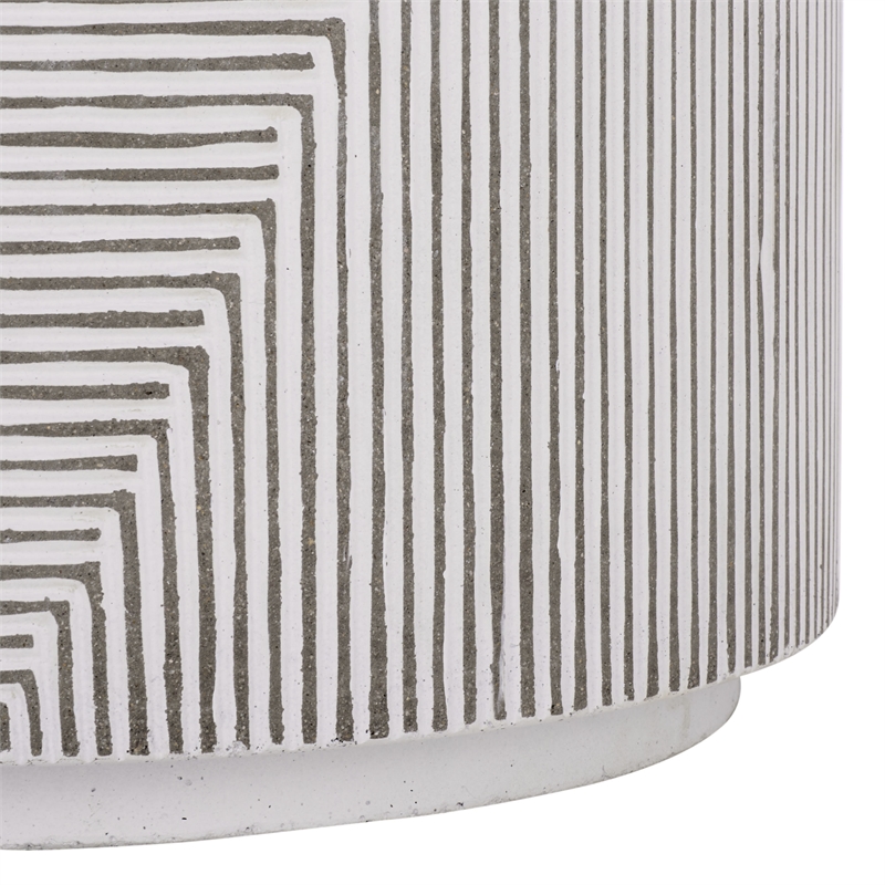 Safavieh Verona Side Table  in White / Gray
