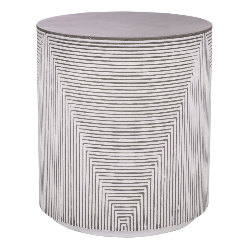 Safavieh Verona Side Table  in White / Gray