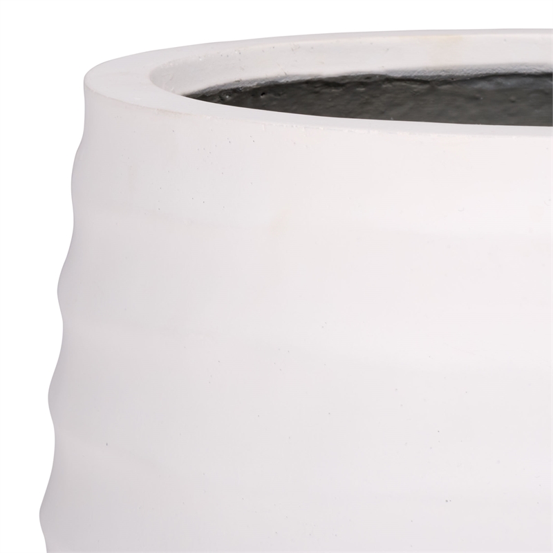 Safavieh Marta Ficonstone Planter Pot  in White