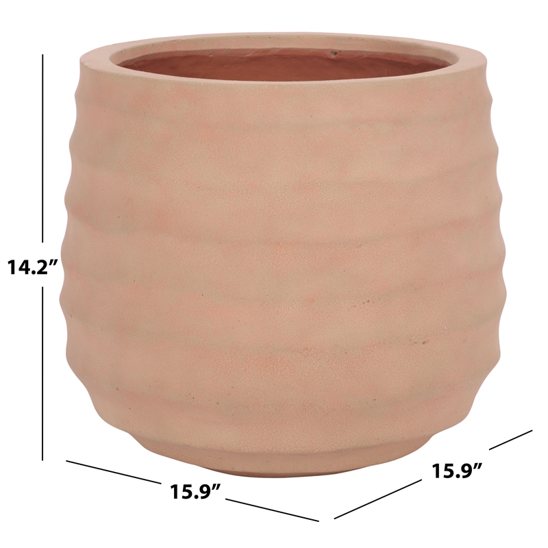 Safavieh Marta Ficonstone Planter Pot in Terracotta
