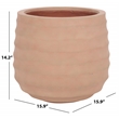 Safavieh Marta Ficonstone Planter Pot in Terracotta