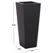 Safavieh Paloma Ficonstone Planter in Black