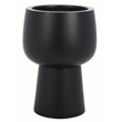 Safavieh Olivia Pedestal Ficonstone Planter in Black