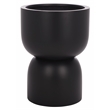Safavieh Ricco Pedestal Ficonstone Planter in Black
